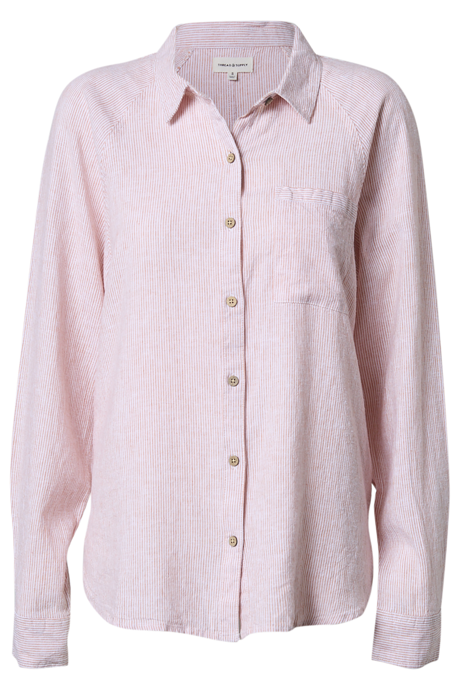 Thread & Supply Long Sleeve Striped Shirt