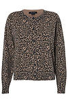 Sanctuary Printed Crewneck Cardigan
