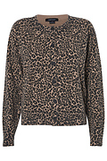 Sanctuary Printed Crewneck Cardigan