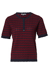 Wit & Wisdom Striped Pointelle Sweater