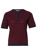 Wit & Wisdom Striped Pointelle Sweater