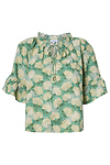 Floral Print Embroidered Top